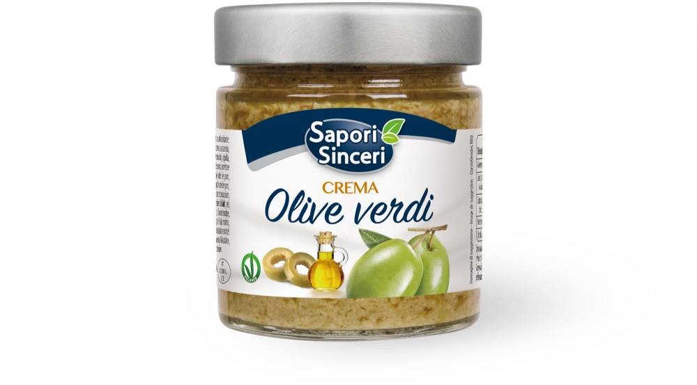 Creme aus grünen Oliven