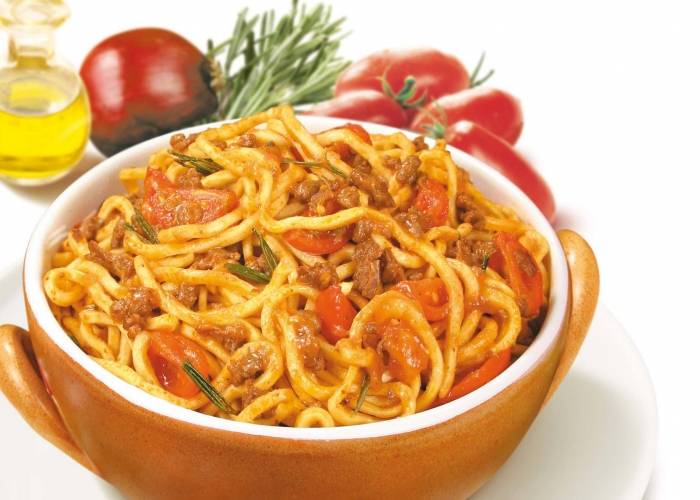 Spaghetti alla chitarra with wild boar ragù